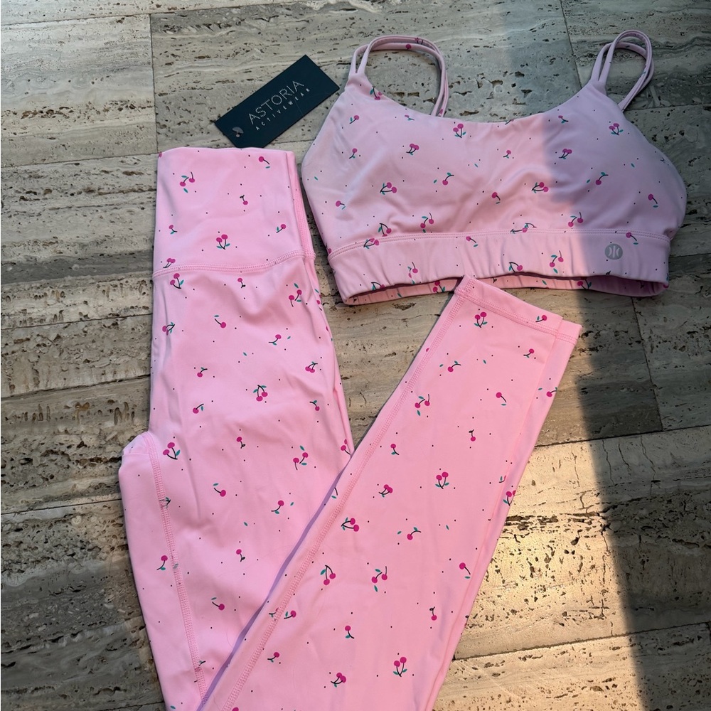Astoria Activewear Pink Cherry Set